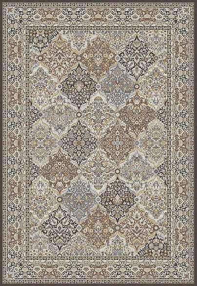 Dynamic Rugs ANCIENT GARDEN 57008-3235 Brown and Blue
